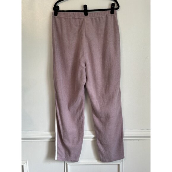 Soft Surroundings Women’s Fleece Pants Size Large Lavender Purple Comfy Pull On - Picture 5 of 7